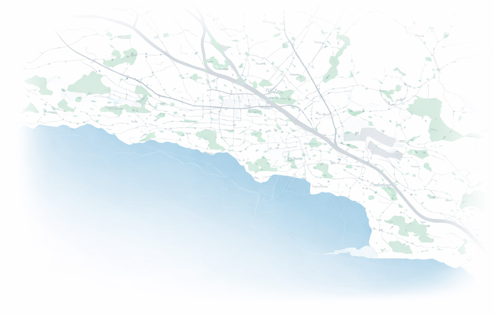 Carte des zones couvertes a Lausanne